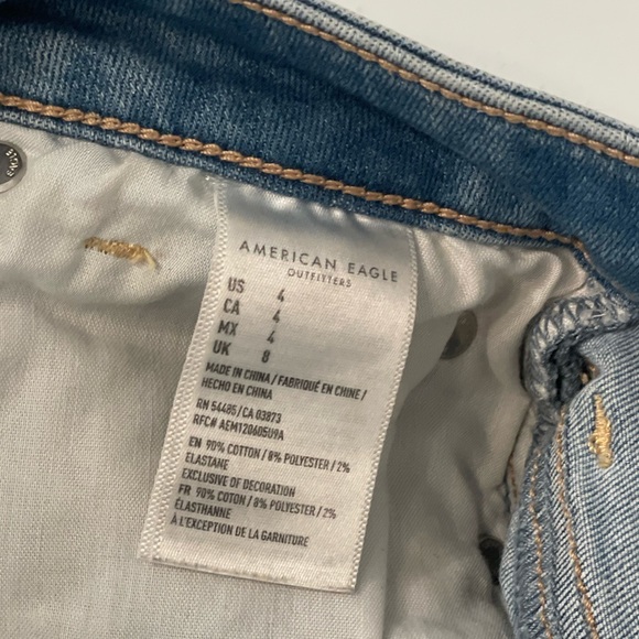 American Eagle Hi-Rise Shortie | Women’s Size 4 | Blue Jean - Picture 4 of 6